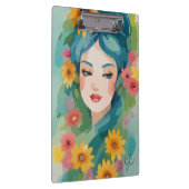 Floral Daydream Portrait Klemmbrett (Rechts)