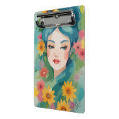 Floral Daydream Portrait Mini Klemmbrett (Gewinkelt2)