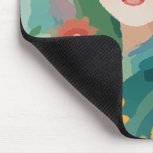 Floral Daydream Portrait Mousepad (Ecke)