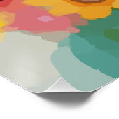 Floral Daydream Portrait Poster (Ecke)