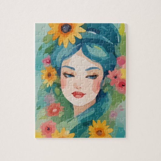 Floral Daydream Portrait Puzzle (Vertikal)
