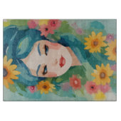Floral Daydream Portrait Schneidebrett (Vorderseite)