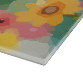 Floral Daydream Portrait Schneidebrett (Ecke)