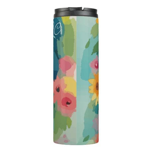 Floral Daydream Portrait Thermosbecher (Rückseite)