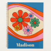 Floral Daydream Retro 60er 70er Blume farbig Planer (Vorderseite)