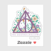 Floral Deathly Hallows Graphic Aufkleber (Blatt)