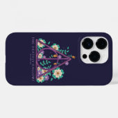 Floral Deathly Hallows Graphic Case-Mate iPhone Hülle (Rückseite (Horizontal))
