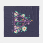 Floral Deathly Hallows Graphic Fleecedecke (Vorderseite (Horizontal))