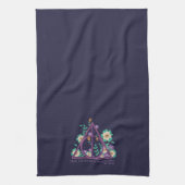 Floral Deathly Hallows Graphic Geschirrtuch (Vertikal)