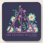 Floral Deathly Hallows Graphic Getränkeuntersetzer (Vorderseite)
