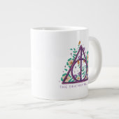 Floral Deathly Hallows Graphic Jumbo-Tasse (Vorderseite Rechts)