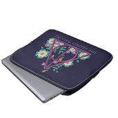 Floral Deathly Hallows Graphic Laptopschutzhülle (Vorne Knopf)