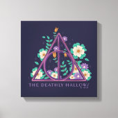 Floral Deathly Hallows Graphic Leinwanddruck (Vorderseite)