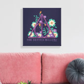 Floral Deathly Hallows Graphic Leinwanddruck (Insitu (Wohnzimmer))