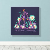 Floral Deathly Hallows Graphic Leinwanddruck (Insitu (Holzboden))