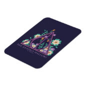 Floral Deathly Hallows Graphic Magnet (Linke Seite)