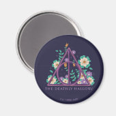 Floral Deathly Hallows Graphic Magnet (Vorderseite/Rückseite)