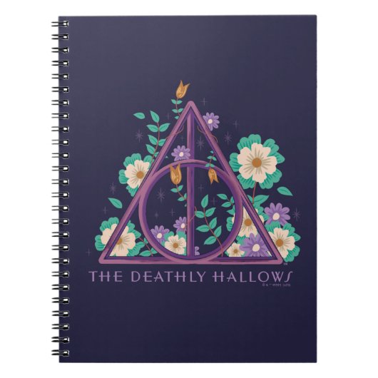 Floral Deathly Hallows Graphic Notizblock (Vorderseite)