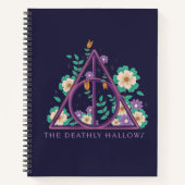Floral Deathly Hallows Graphic Notizblock (Vorderseite)