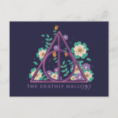 Floral Deathly Hallows Graphic Postkarte (Vorderseite)