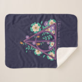 Floral Deathly Hallows Graphic Sherpadecke (Vorderseite (Horizontal))
