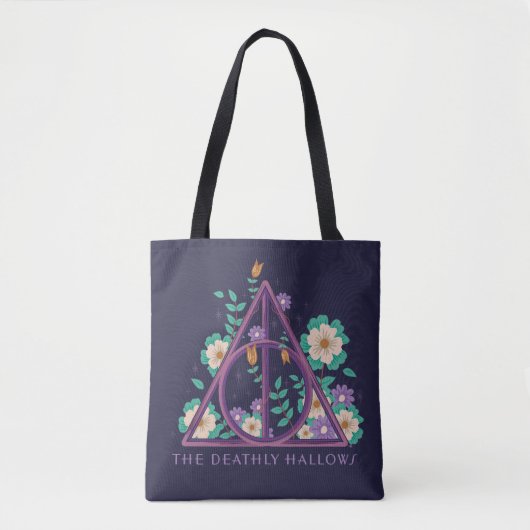 Floral Deathly Hallows Graphic Tasche (Vorderseite)