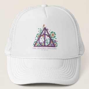 Floral Deathly Hallows Graphic Truckerkappe