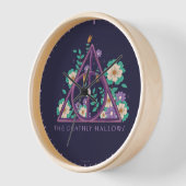 Floral Deathly Hallows Graphic Uhr (Winkel)