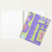 Floral Decal Ethnic Print Purple Green White K Planer (Anzeige)