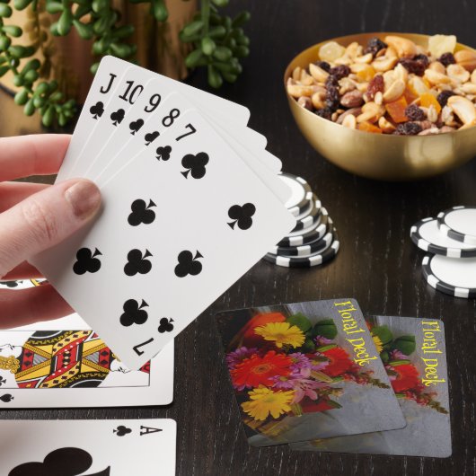 Floral Deck of Playing Cards Spielkarten (In Situ)