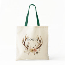 Floral Deer Antlers Cowgirl