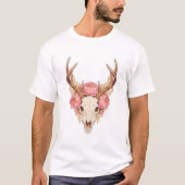 Floral Deer Skull T-Shirt  (Vorderseite)