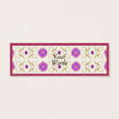 Floral Deko Gift Tag (Rückseite)