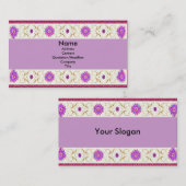 Floral Deko Visitenkarte (Vorne/Hinten)