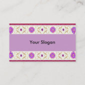 Floral Deko Visitenkarte (Rückseite)