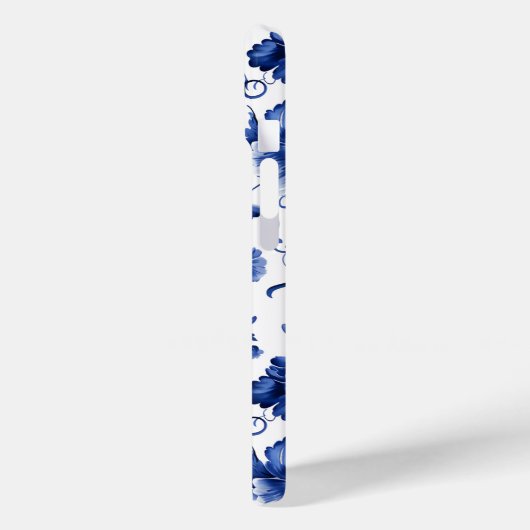 Floral Delft Blue Case-Mate iPhone Hülle (Rückseite / Links)