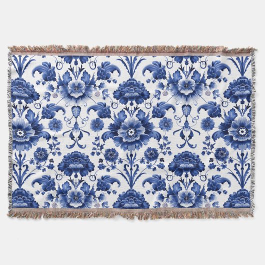 Floral Delft Blue Decke (Vorderseite)
