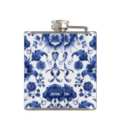 Floral Delft Blue Flachmann (Rückseite)