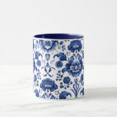Floral Delft Blue Tasse (Zentrum)