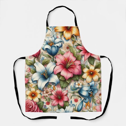 Floral Delight Kitchen Schürze (Vorderseite)