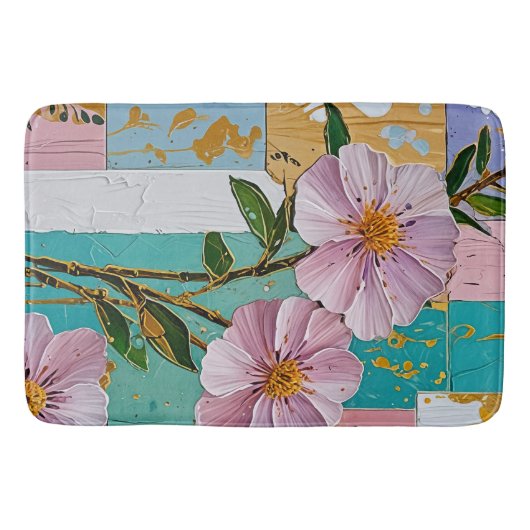 Floral Delight Notebook Badematte (Vorderseite)