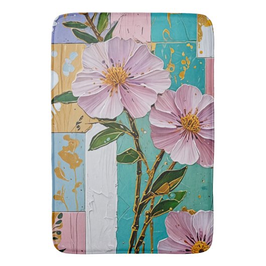 Floral Delight Notebook Badematte (Vorderseite Vertikal)