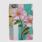 Floral Delight Notebook Golfhandtuch (Vorderseite)