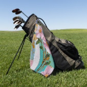 Floral Delight Notebook Golfhandtuch (Gras)