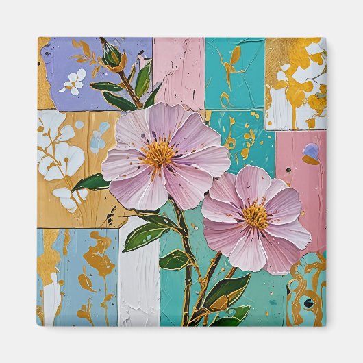 Floral Delight Notebook Magnet (Vorne)