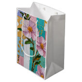 Floral Delight Notebook Mittlere Geschenktüte (Vorderseite Schrägansicht)