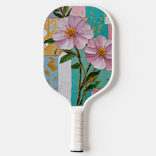 Floral Delight Notebook Pickleball Schläger (Rückseite)