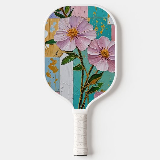 Floral Delight Notebook Pickleball Schläger (Vorderseite)