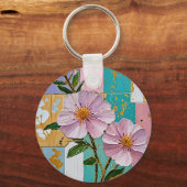 Floral Delight Notebook Schlüsselanhänger (Rückseite)