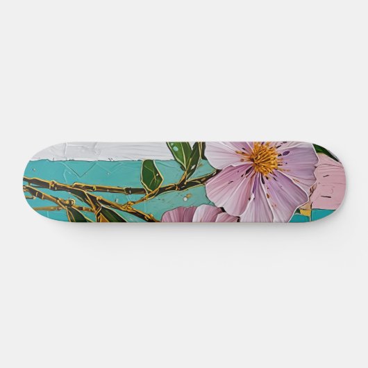 Floral Delight Notebook Skateboard (Horizontal)